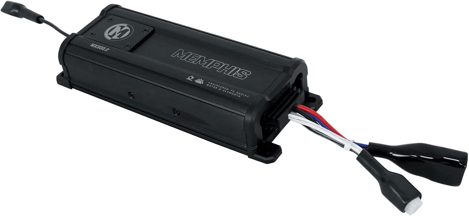 Memphis Audio MX300.2 300w RMS 2 Channel Powersports UTV ATV Amplifier IP66 Amp