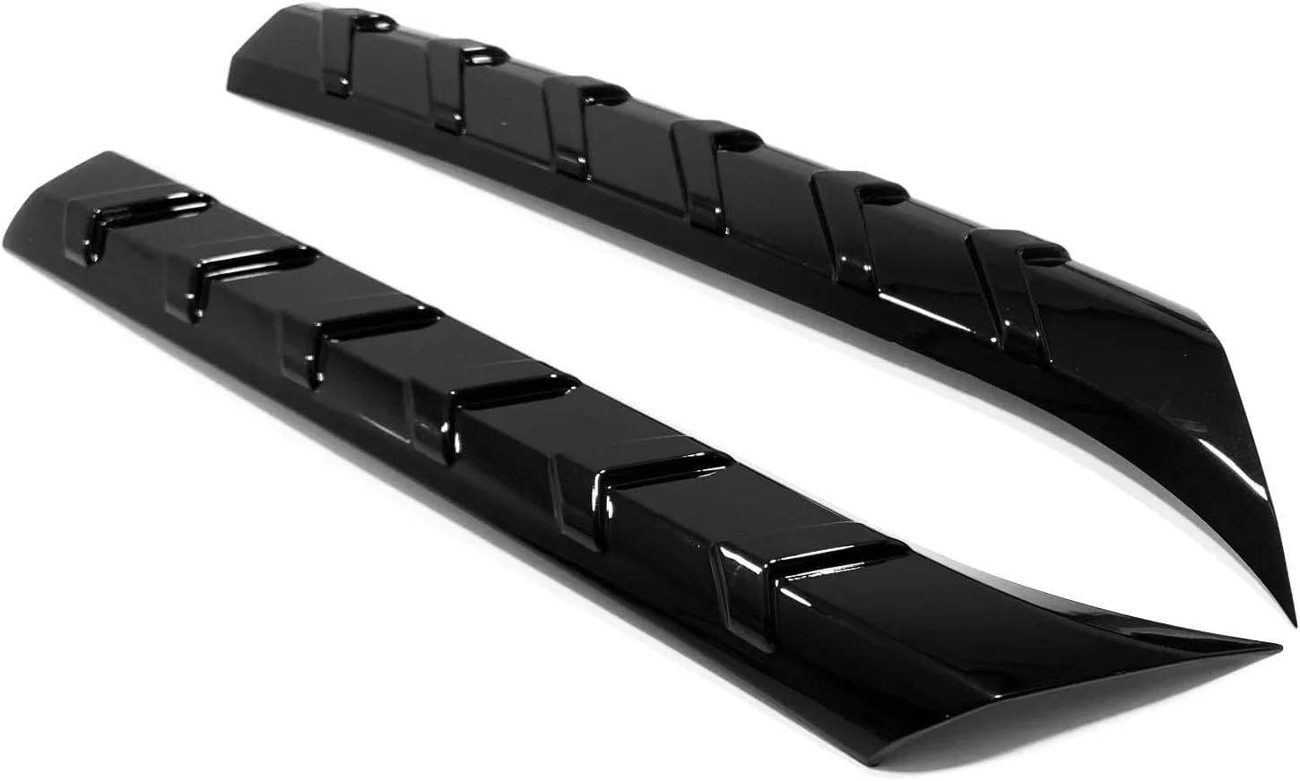 Car Accessories Rear Bumper Corner Protection Decoration Strip Guard Plate Cover Trim 2PCS Compatible with Toyota Highlander 2020-2025 ABS (Glossy Black)