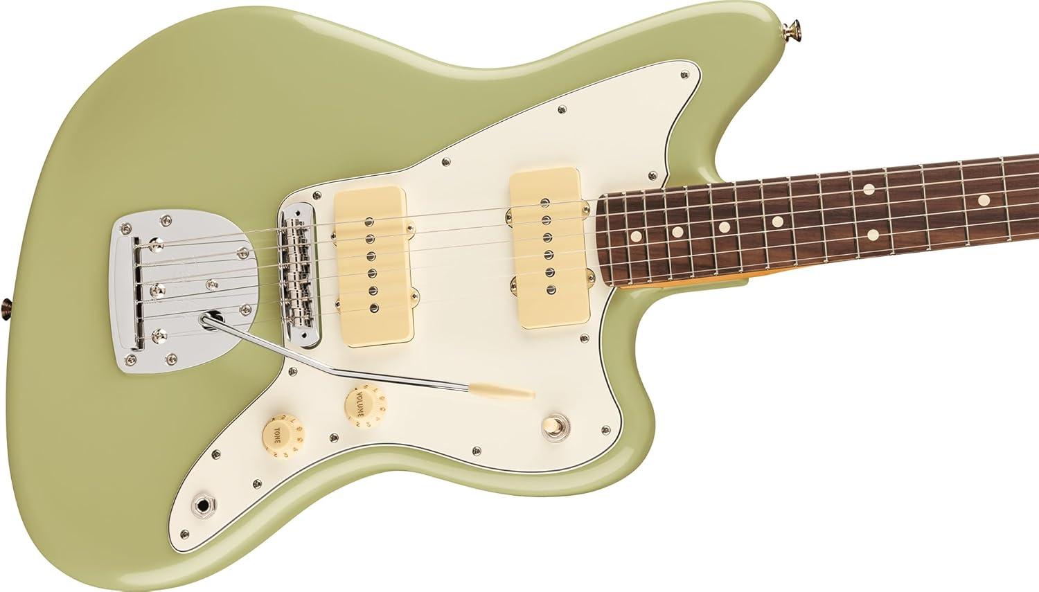 Fender Player II Jazzmaster - Birch Green Bundle with Gig Bag, Strap, Cable, 3-Pack Picks and Guitar Cleaning Kit