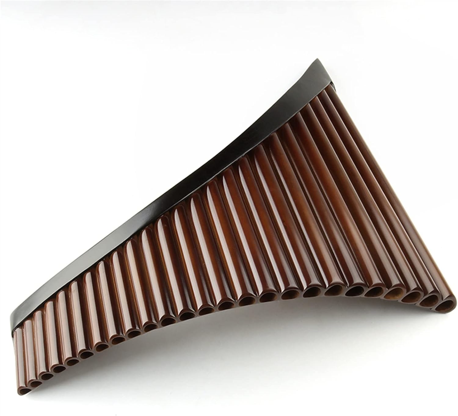 KESHUO 25 Pipes C Key Brown Pan Flute Woodwind Instrument Bamboo Handmade Pan Pipe Panpipes (Color : 25C Right Hand)