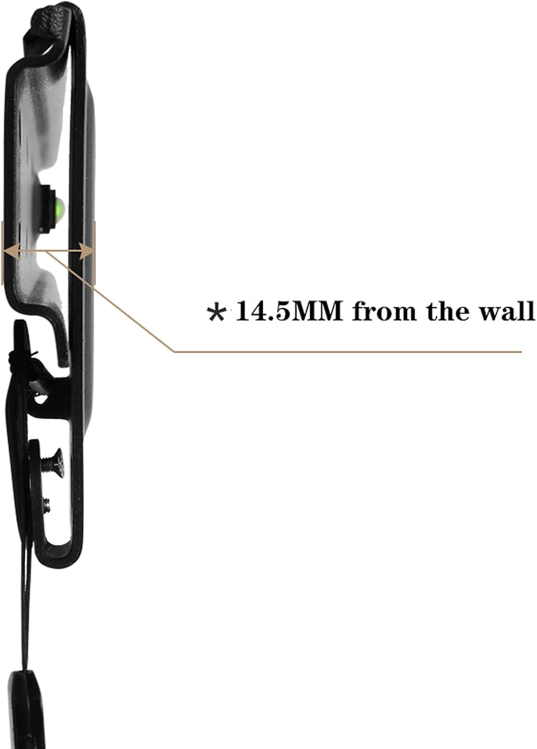 TV Stand Low Profile Fixed TV Wall Mount Bracket TV Bracket with Drawstring Snap Lock, Built-in Spirit Level 32