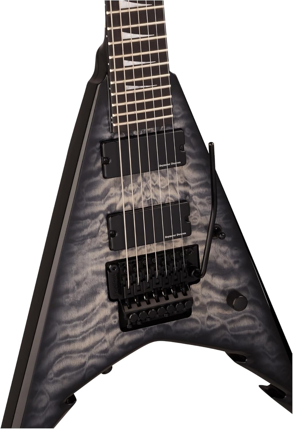 Jackson Pro Series Corey Beaulieu Signature King V KV7Q 7-string Electric Guitar - Transparent Black