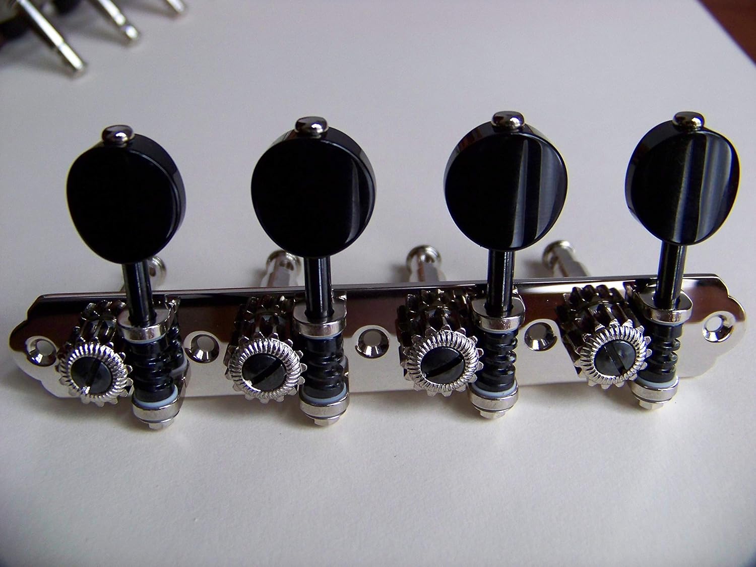 Rubner Mandolin Tuning Machines Silver Nickel with Teflon bearings Upgrade