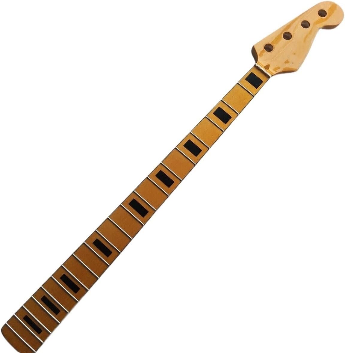 34 Inch JAZZ Bass Guitar Neck Maple 4 String 20 Fret Maple Fingerboard Yellow