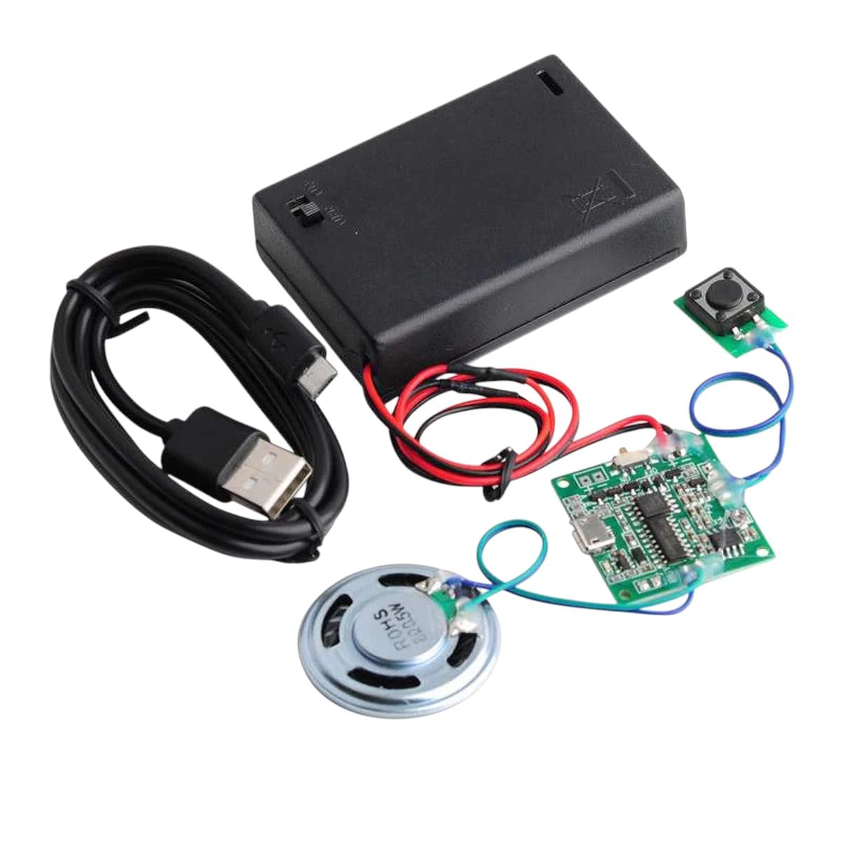 Recordable Sound Module Voice Playback with Speaker Button Control 8M Mp3 Wav Music Programmable Board Forr DIY Music Box Gift