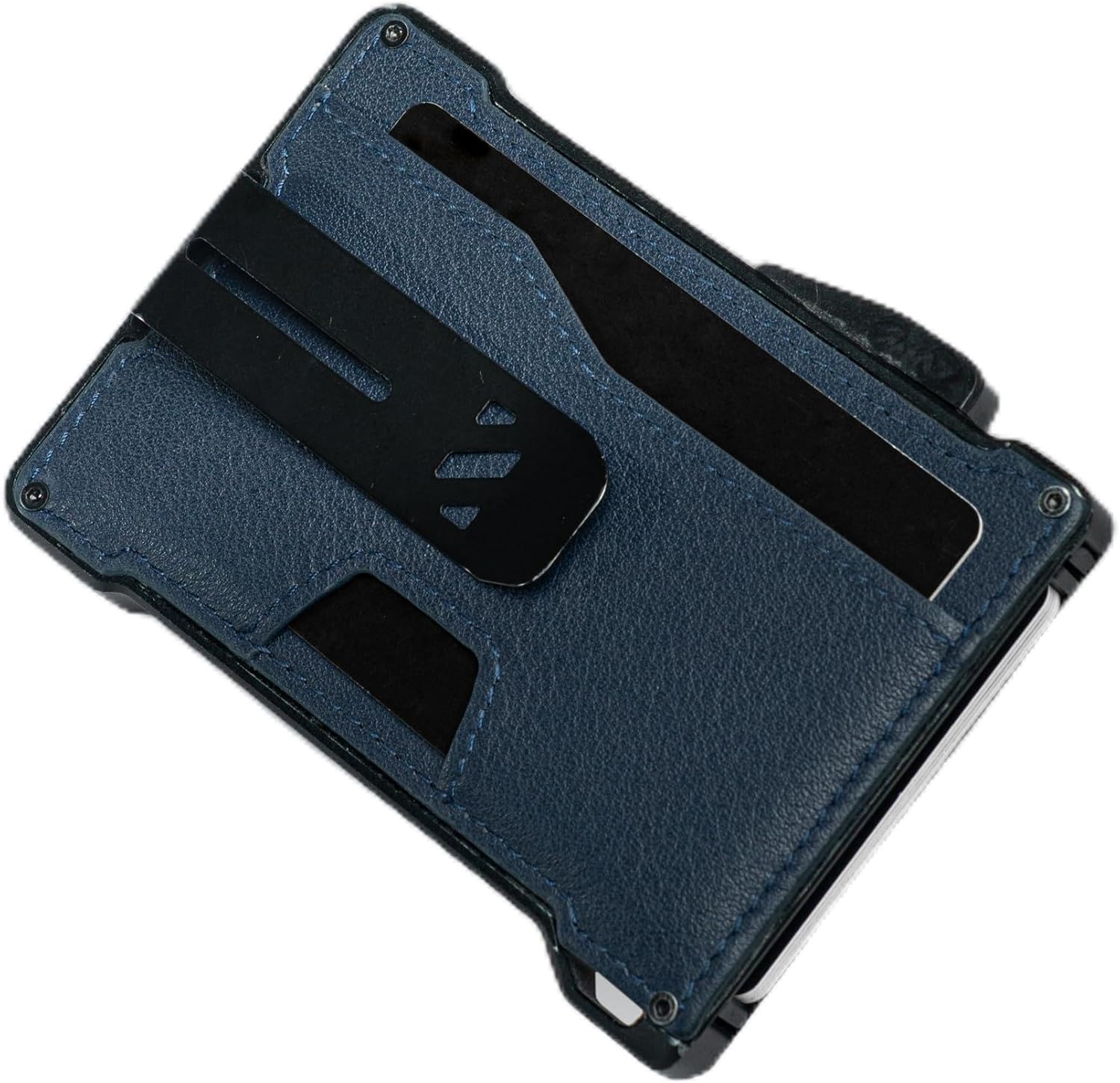 Revelot Modular Wallet/Genuine Leather Wallet (Air Tag, Napa Blue/Black)