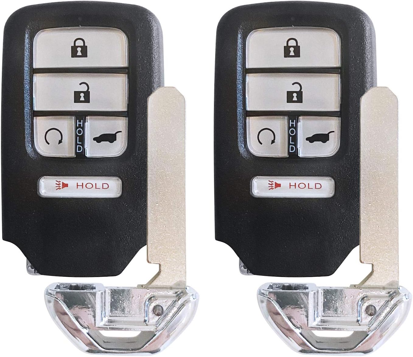 Smart Car Key Fob for 2016 2017 2018 2019 Honda Pilot CR-V Civic 5 BUTTON FCCID: KR5V2X ;by AUTO KEY MAX (PAIR)