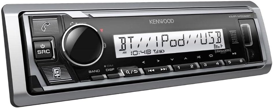 Kenwood KMR-M332BT Marine Digital Media Receiver & Bluetooth (Renewed)