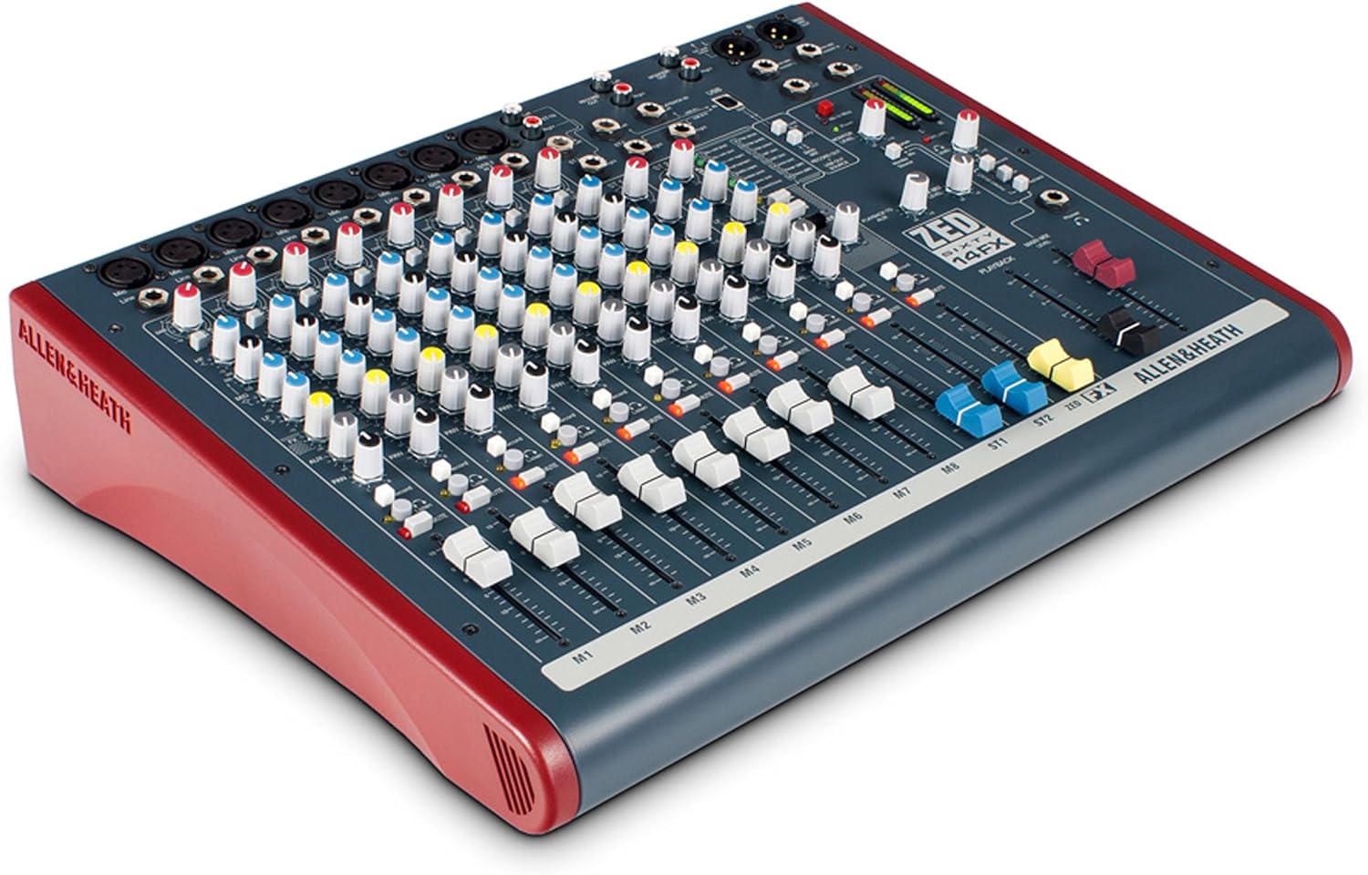 Allen & Heath ZED60-14FX - Touring Quality Audio Mixer with 6 Mic/Line, 2 Mic/Line/DI, 3 Stereo Line, Onboard FX and USB I/O (AH-ZED60-10FX)