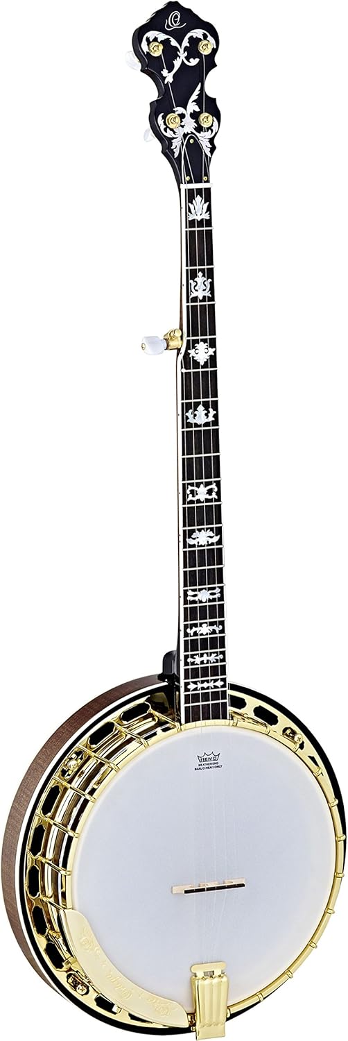 Ortega Guitars Facon Falcon Series 5-String Flamed Maple Resonator Banjo w/Bag, Right (OBJ950-FMA)