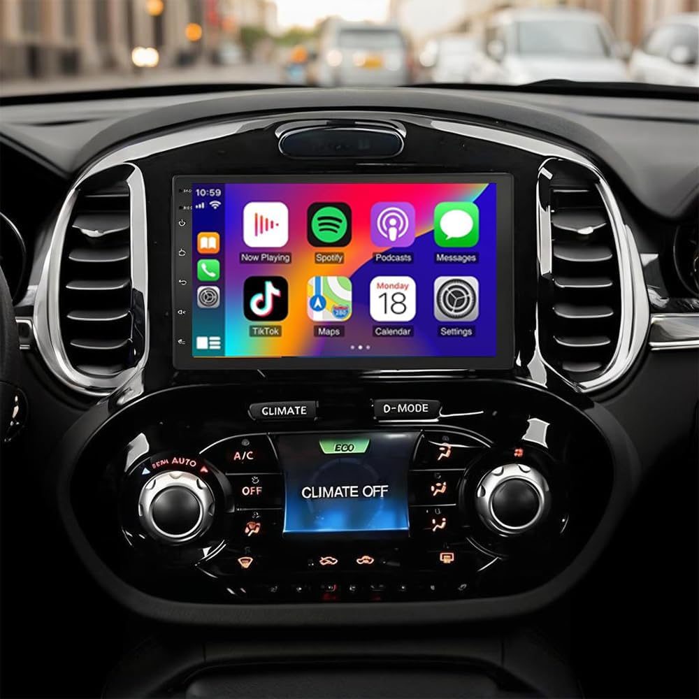 Car Stereo Radio for Nissan Juke 2010-2011 with Wireless Carplay & Android Auto,7 Inch Car Audio Receiver GPS Navigation Unit with Bluetooth Head Unit Backup Camera WiFi SWC-2+32G