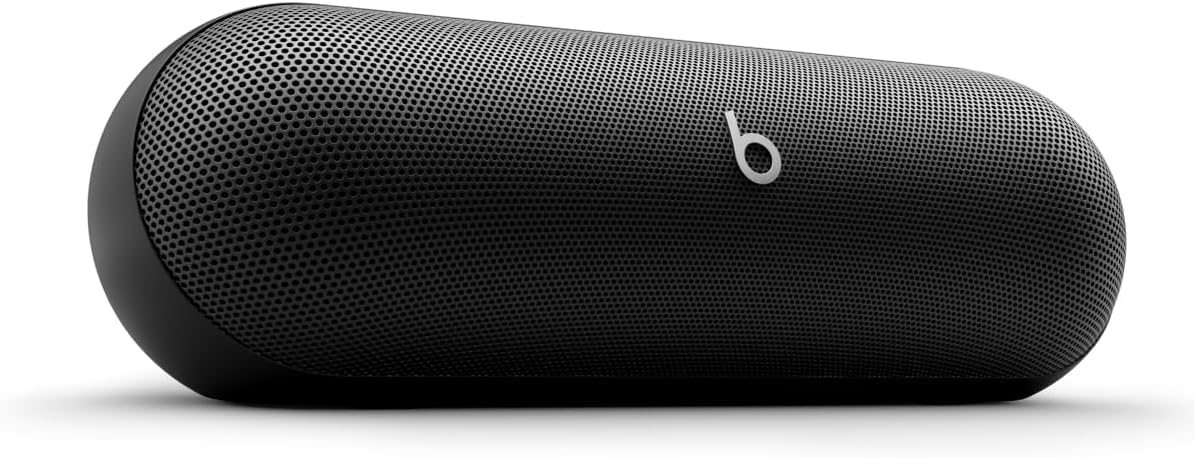 Beats Pill - Bluetooth Speaker and Portable Wireless Charger via USB-C - Built-in Microphone – Matte Black (Renewed Premium)
