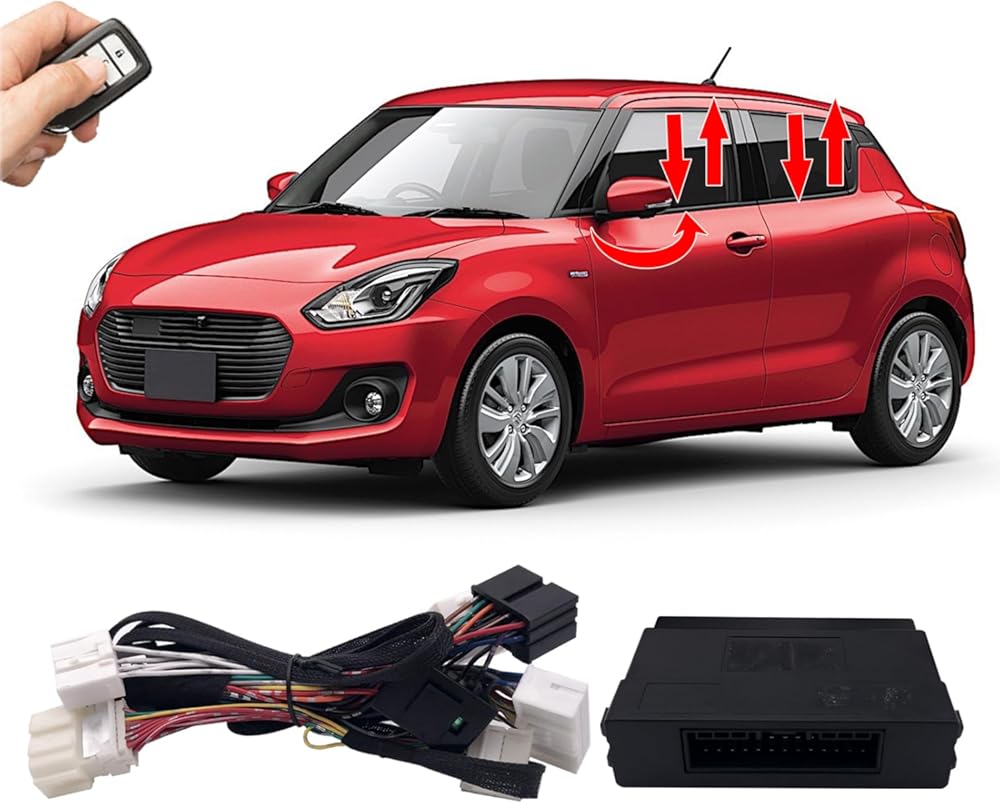 Car Side Rear View Mirror Folding And Auto Window Closer Open Kit Module Controller For Suzuki Vitara 2016-2023 / Swift Baleno 2017-2023 Car Accessories
