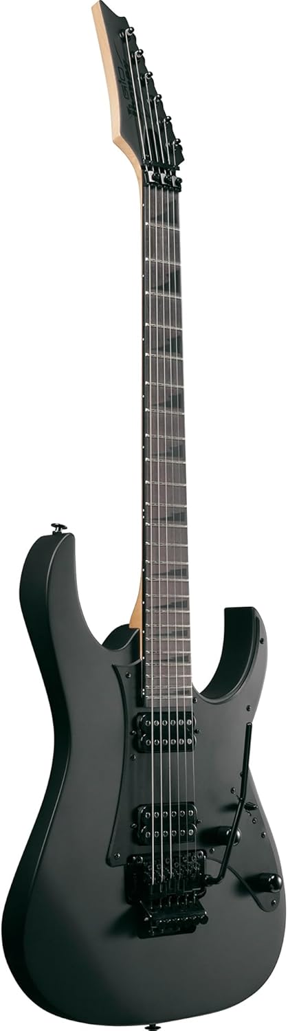 Ibanez GRGR330EX RG Gio Electric Guitar - Black Flat Bundle with Amplifier, Cable, Picks, Austin Bazaar Instructional DVD, and Polishing Cloth