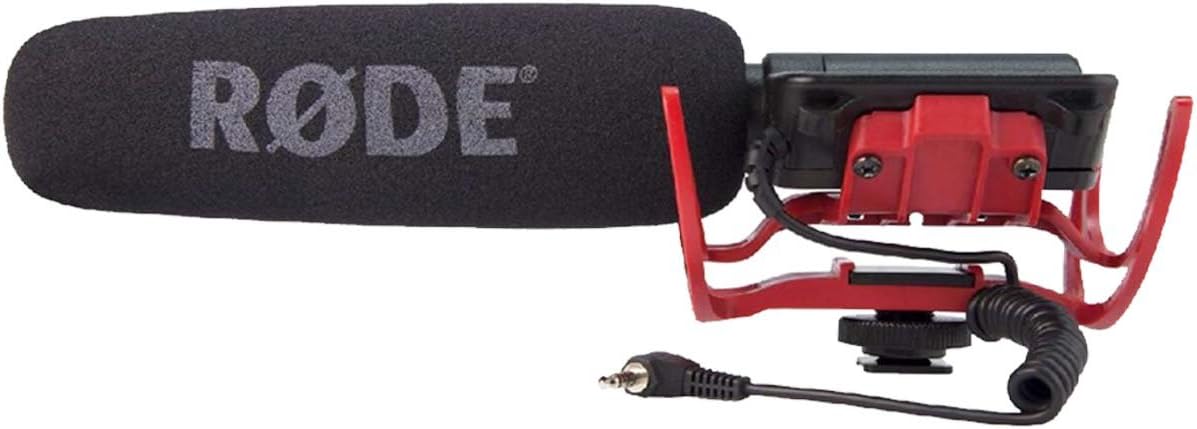 Rode VideoMic Camera-Mount Shotgun Microphone with Rycote Lyre Shock Mounting, Black