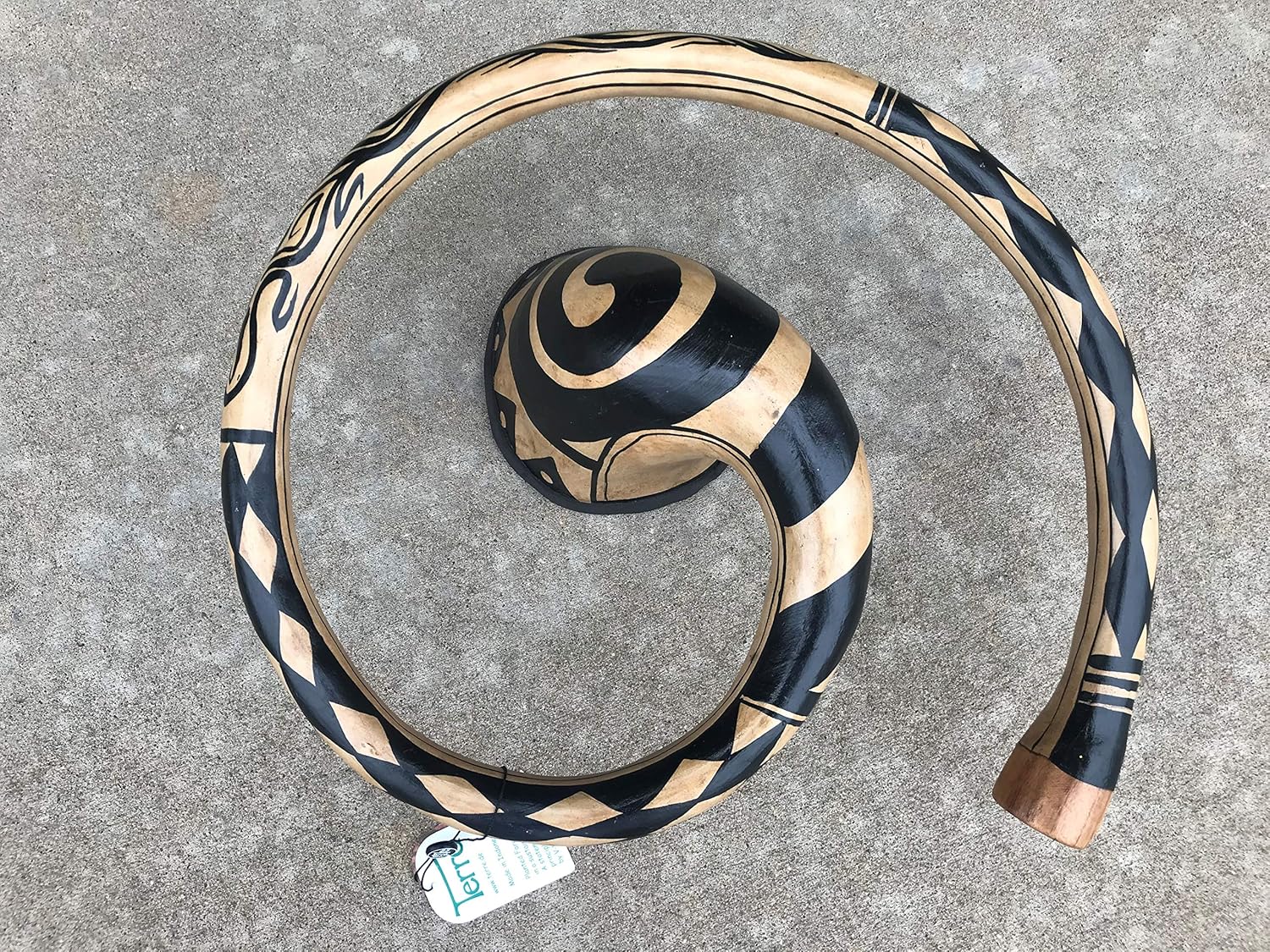 Didgeridoo, Baked wood Didgehorn Maori (Tone D)