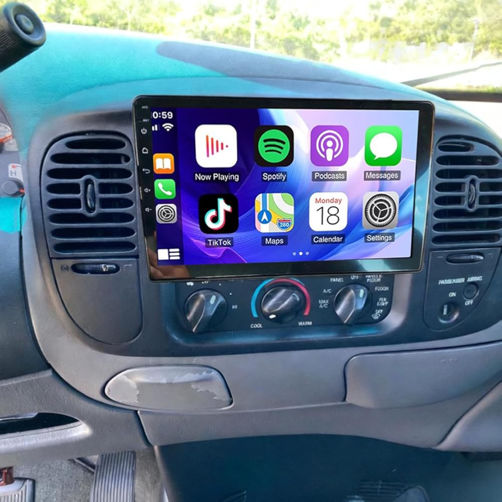 Android 13 Double Din Car Stereo Upgrade Radio for Ford F150 1997-2004, 10.1