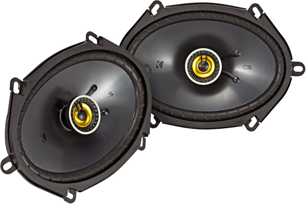 KICKER CS Series CSC68 6 x 8 Inch Car Audio System Speaker, Black (2 Pack)