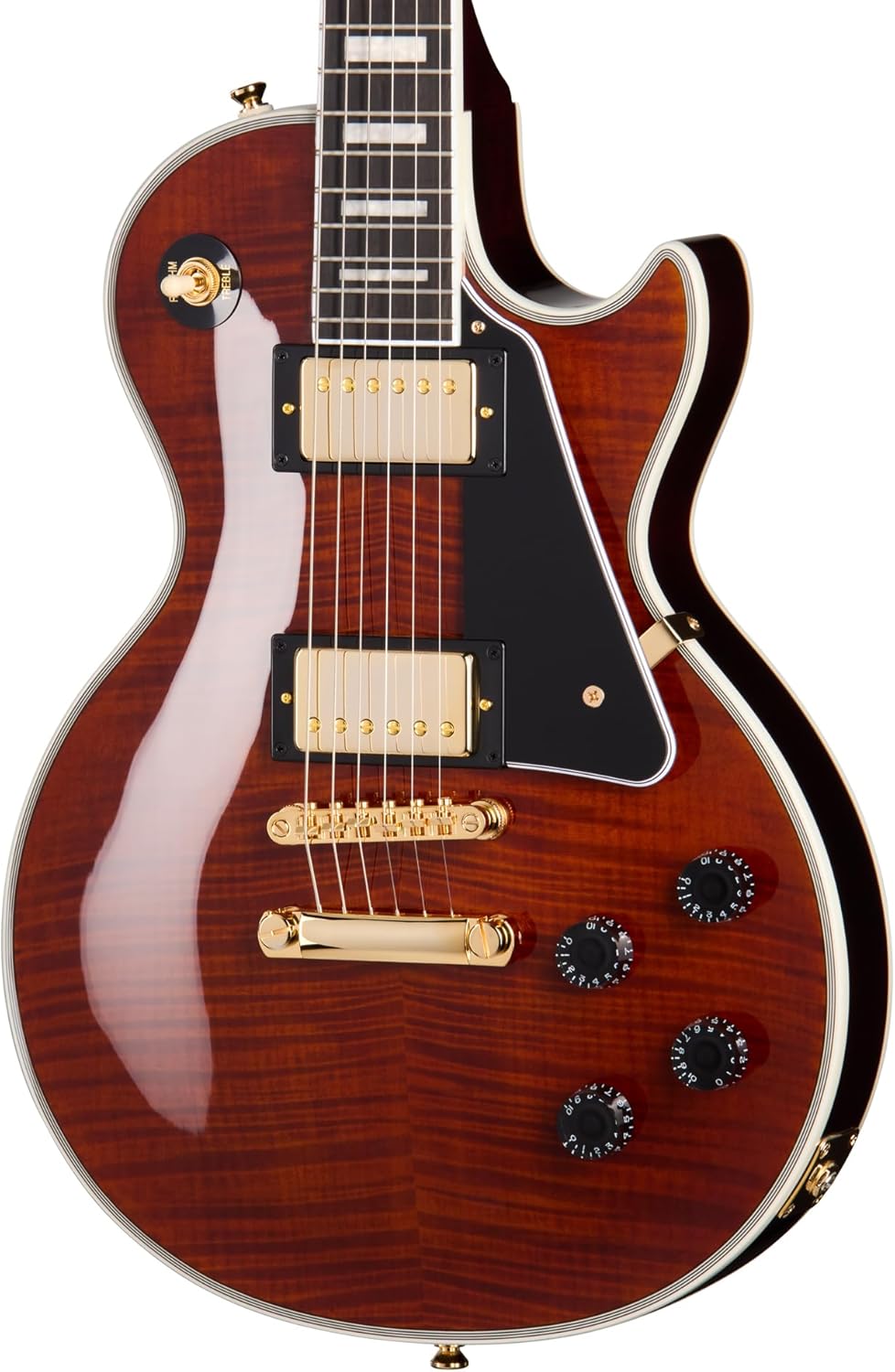 Epiphone EXCLUSIVE Les Paul Custom Figured, Root Beer with Bag