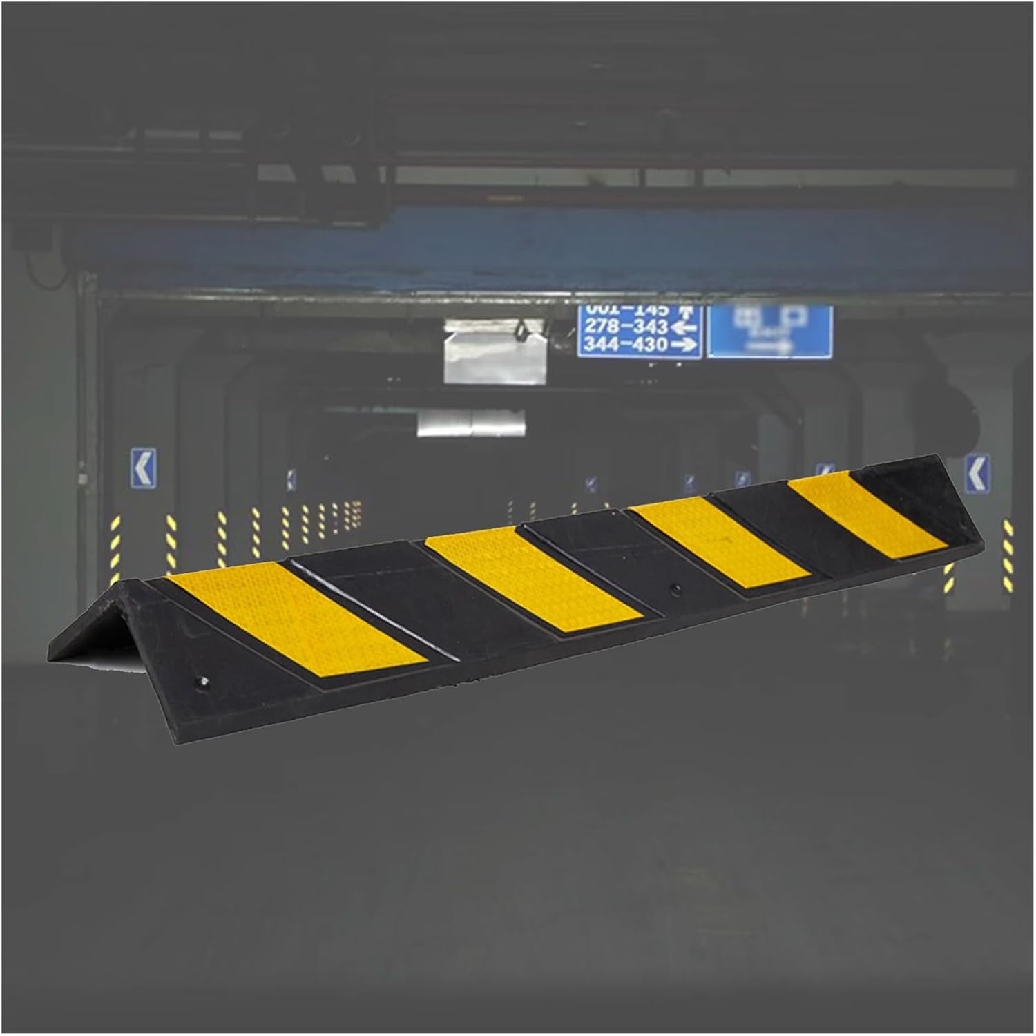 Rubber Corner Protector Car Parking Protector Wall Corner Guard for Parking Garages,Rubber Column for Warehouse,Reflective Workshops Ground Floor Garage Wall Corner Guards,1cm Thick