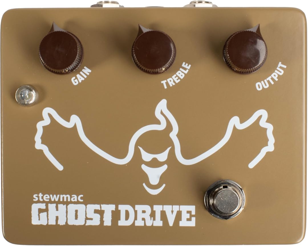 StewMac Ghost Drive Transparent Overdrive Pedal – Authentic Klon–Inspired Circuit – Professionally Built Overdrive Effects Pedal