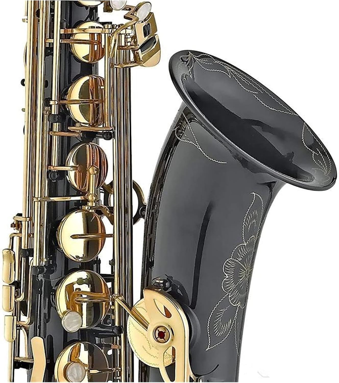 Black Nickel Gold Key Tenor Saxophone Support Professional Tenor Sax with Case Complete Accessories Student Saxophone
