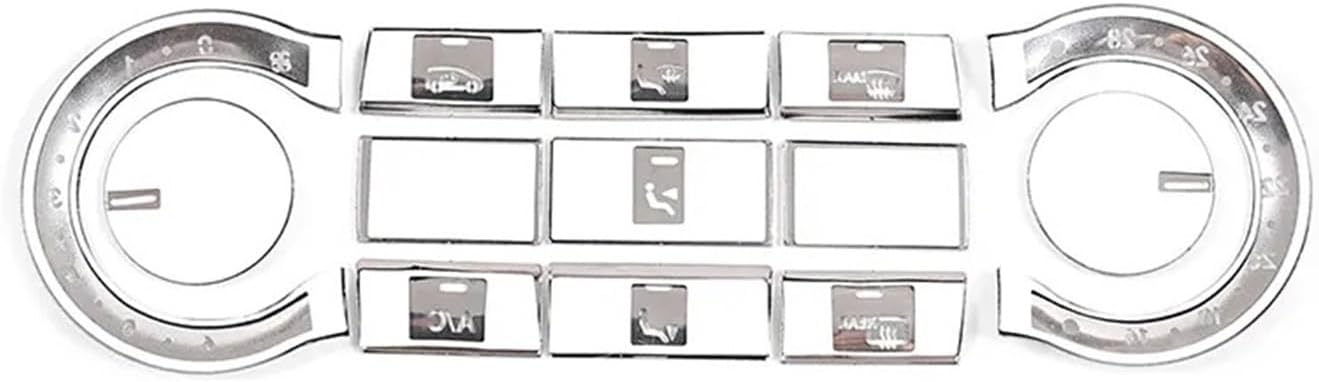 GERRIT Car Accessories Fit for Mercedes Benz A B Class CLA 2013-2018 Aluminum Car Central Control Air Conditioning Switch Button Cover Sticker Upholstery Care