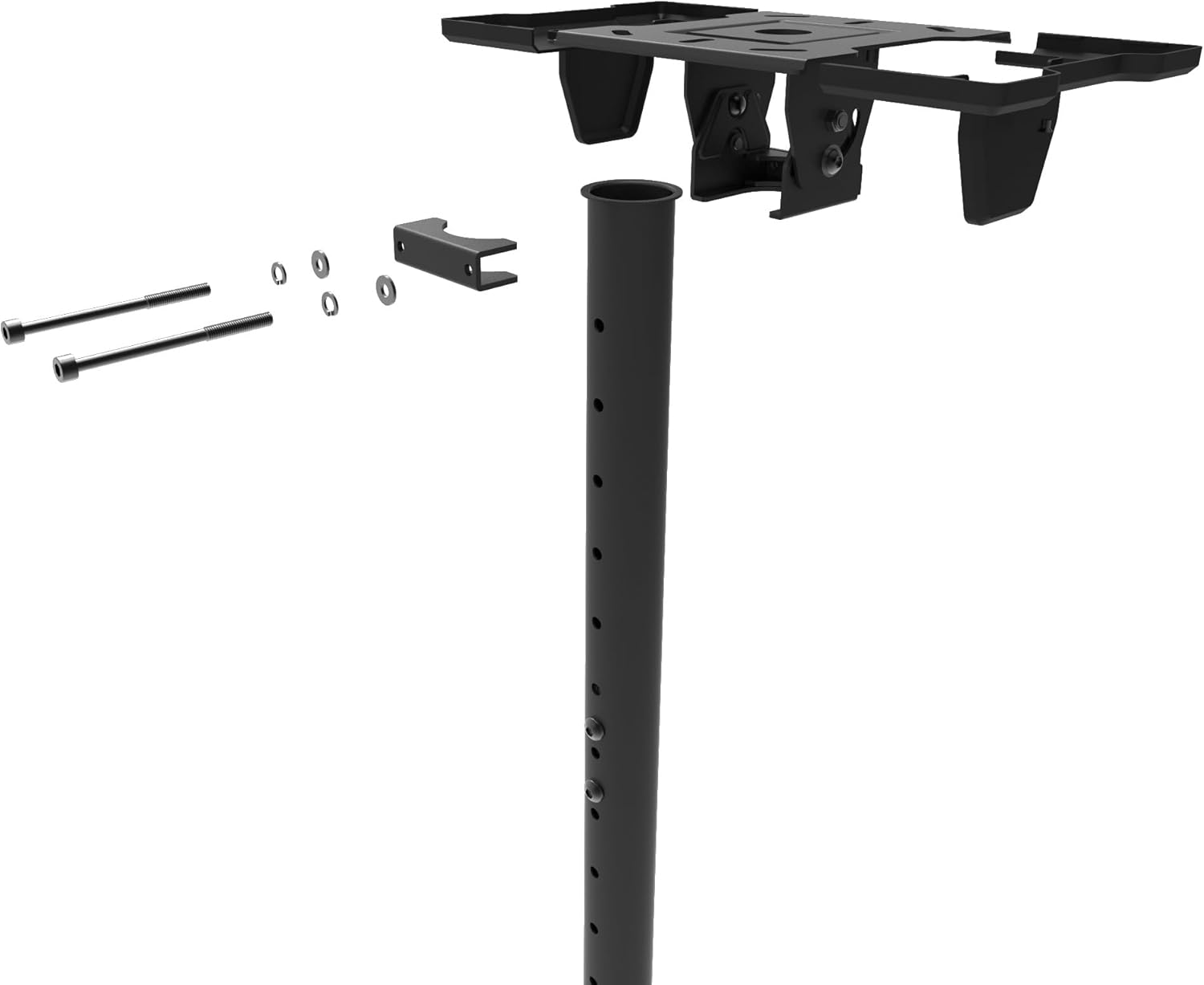 Kanto CM600BTB Back-to-Back Dual TV Ceiling Mount for 40” to 80” TVs | 200 lb Weight Capacity | Height Adjustable | Up to +15°/-6° Tilt | Hidden Cable Management | 360° Rotation | Black