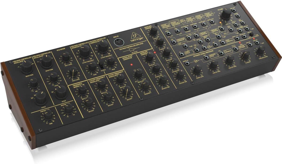 Behringer K-2 Analog and Semi-Modular Synthesizer with Dual VCOs, Ring Modulator, External Signal Processor, 16-Voice Poly Chain and Eurorack Format