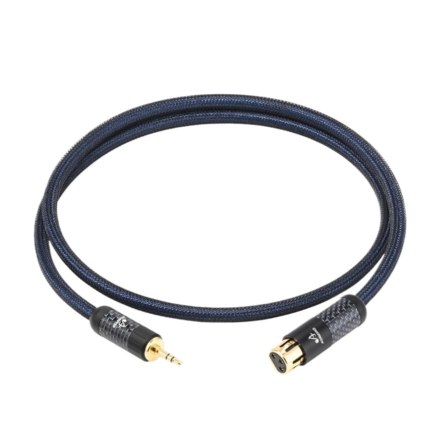 HiFi 3.5 to XLR Audio Cable Pure Silver Male to Male/Female Stereo 3.5mm Jack to XLR Balanced Audio Cord for Microphone(1m)