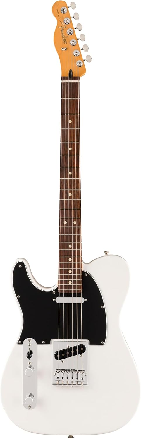 Fender Player II Telecaster Left-Handed - Polar White Bundle with Gig Bag, Strap, Cable, 3-Pack Picks and Guitar Cleaning Kit