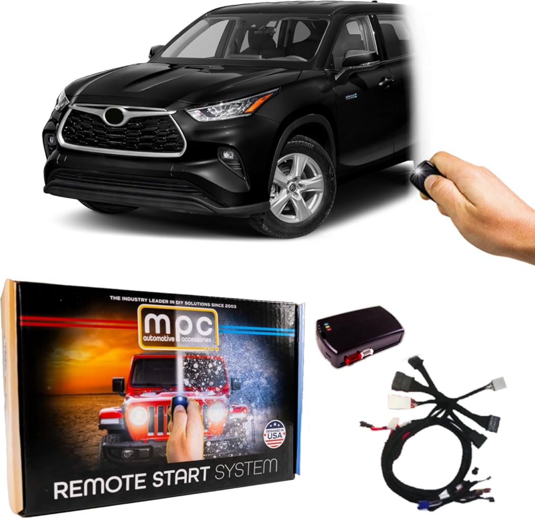 MPC Remote Start Kit Compatible with Toyota Highlander 2020-2021 || Plug and Play || Lock 3X to Start || Push to Start Only || USA Tech Support