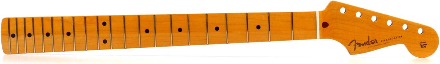 Fender Classic Series 50s Stratocaster Neck, Soft V, 21 Vintage Frets, Maple Fingerboard, with Lacquer Finish