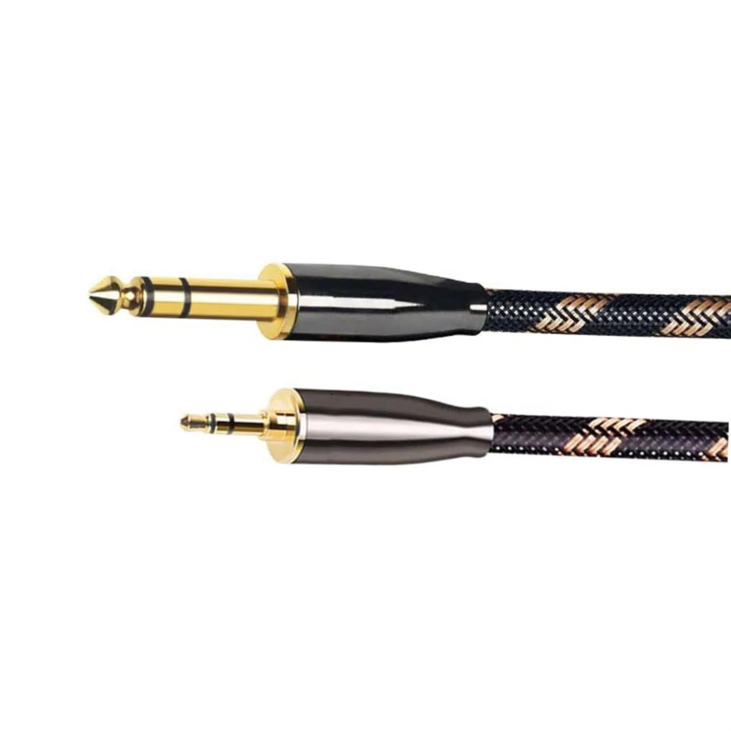 Guitar Audio Cable Cable 3.5mm to 6.5mm 6N for Microphone Guitar Amplifier CD Player Speaker(1m)