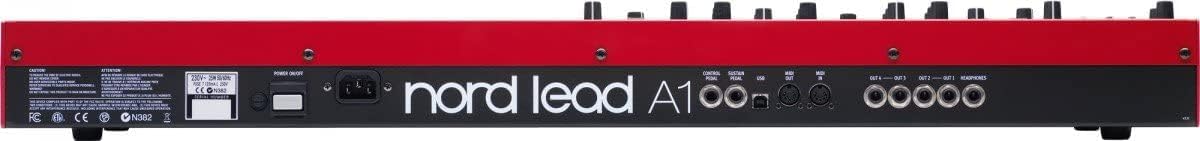 Nord Lead A1 Analog Modeling Synthesizer with Keyboard Stand, Bench, 2 MIDI Cables, Sustain Pedal, and Austin Bazaar Polishing Cloth