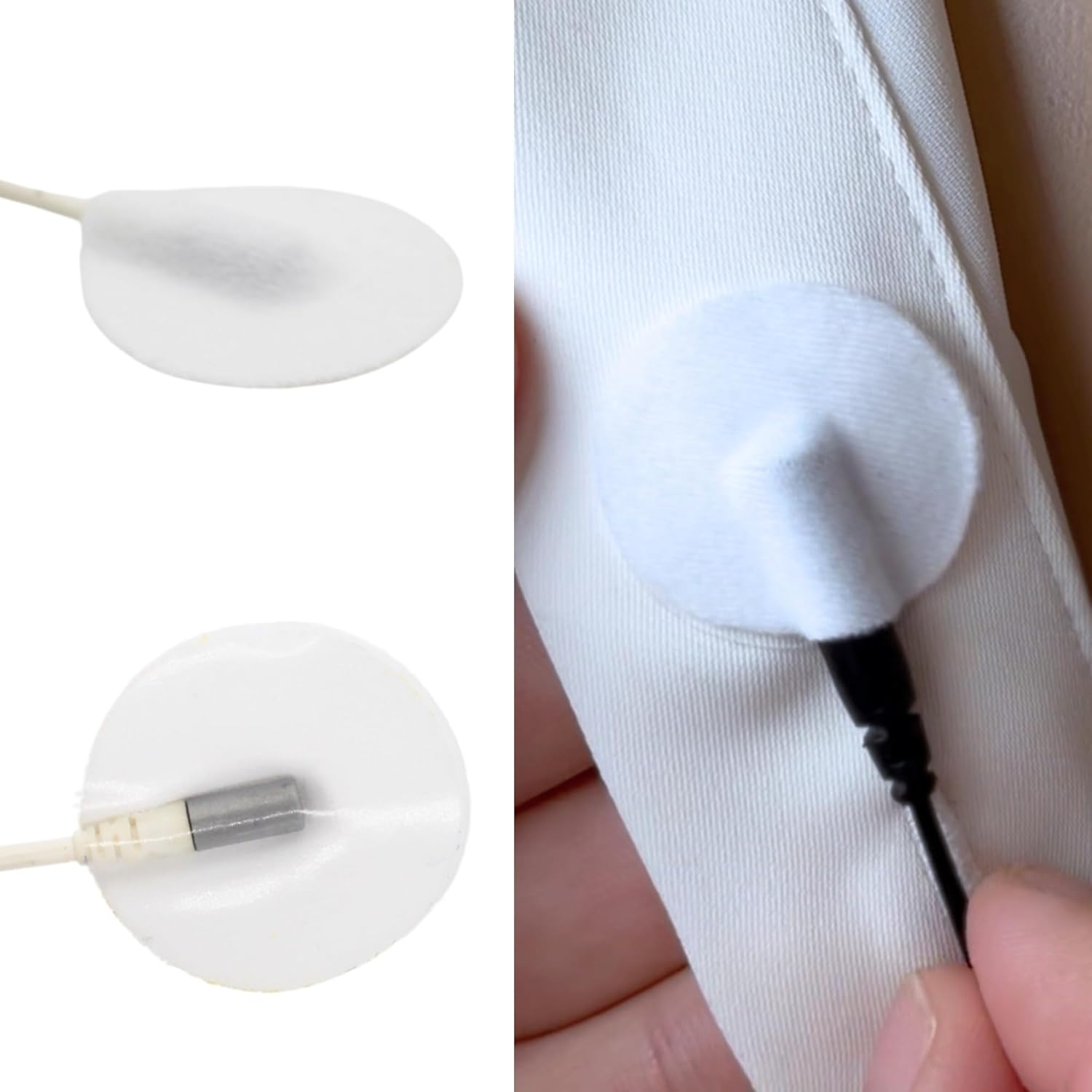 URSA Soft Circles: Reusable Soft Covers That Provide a Shield Against the Wind and Camouflage for Lavalier Mics. (100x Soft Circles, White)