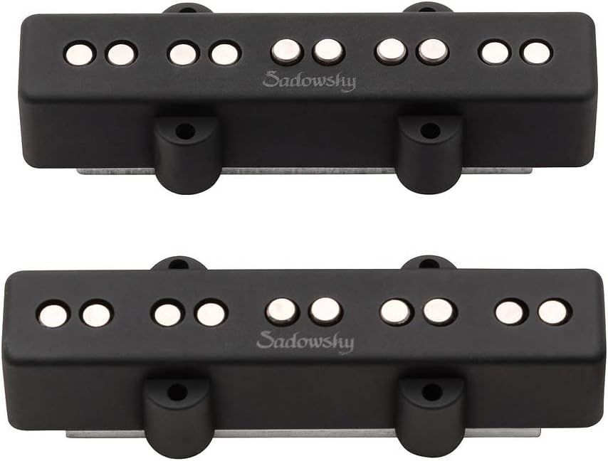 Sadowsky J/J-Style Bass Pickup Set (Alnico V/Alnico III), Noise-Cancelling, Split Coil, 5-String - Bridge & Neck (SAC PU J5 S NC)