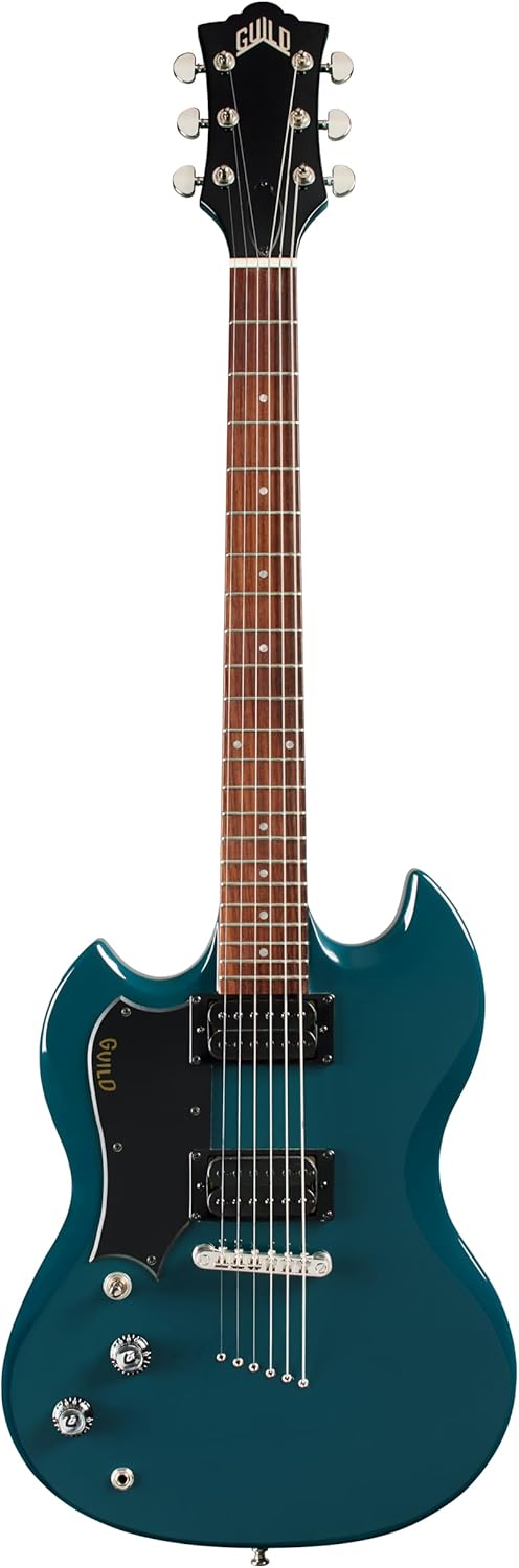 Guild Polara Electric Guitar Lefty, Blue Steel
