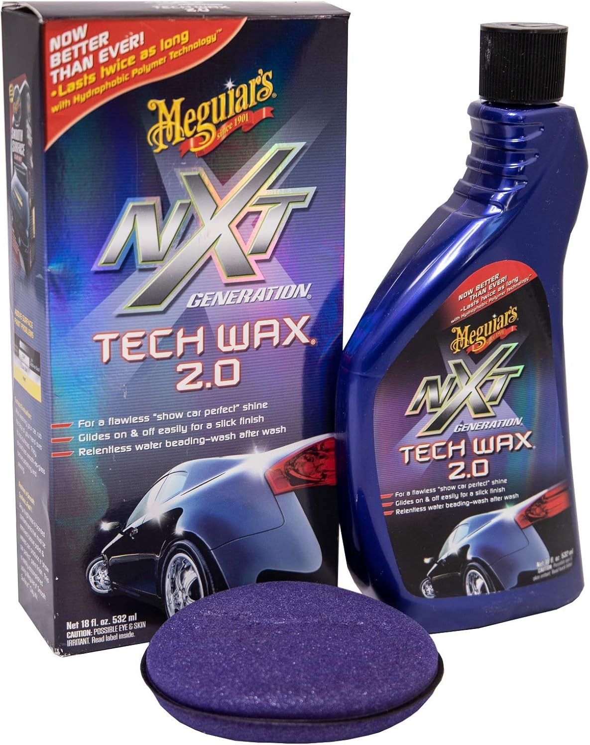 Meguiar's ME G12718 NXT Generation Tech Wax 2.0 Synthetic Liquid Car Wax 532 ml