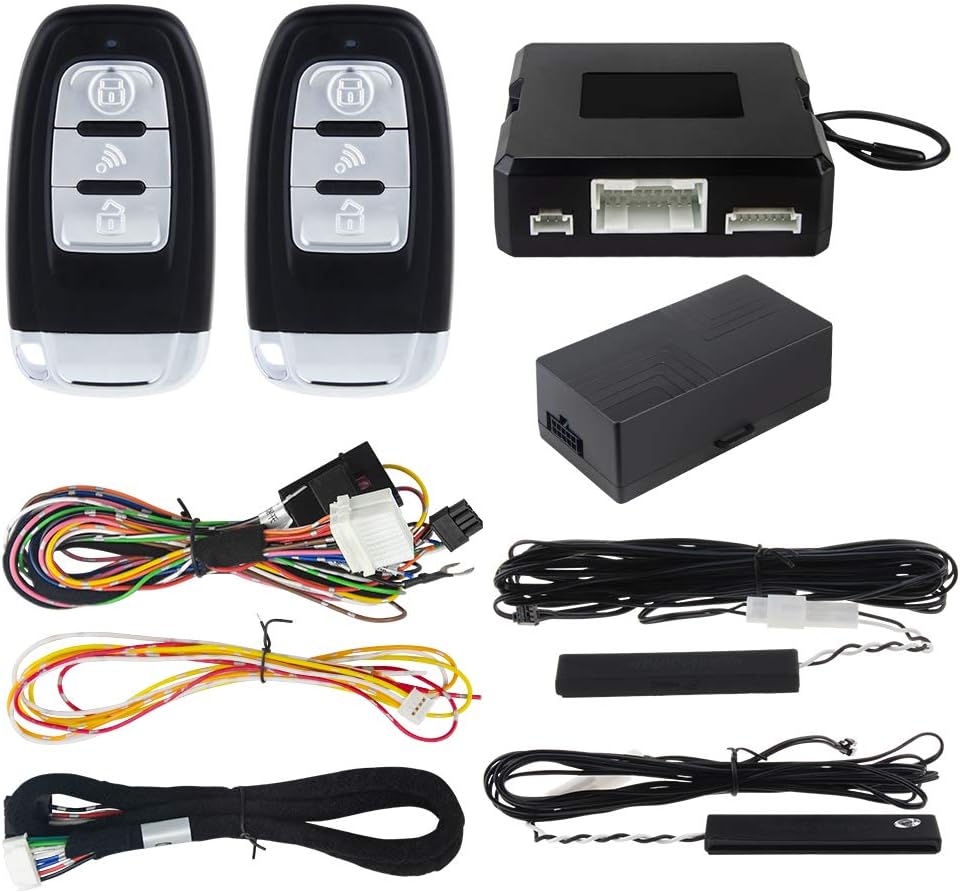 EASYGUARD EC211 Universal pke kit Passive keyless Entry Remote Starter fit for Cars with Factory OEM Push Button Start DC12V