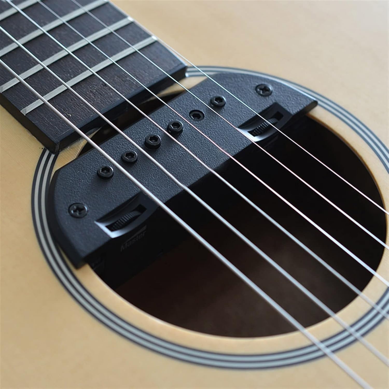 KESHUO Active Acoustic Guitar Pickup Humbucker Sound-Hole Pickup Magnetic + Mic Excellent Bass & Mid-Range Pickup Acoustic