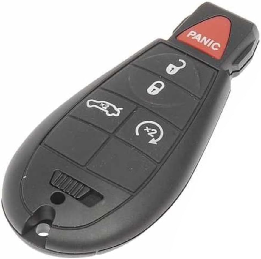 KarParts360 for Dodge Challenger 2009 2010 Keyless Entry Remote | Black Color | 5 Buttons | Replacement for 5026566AB, 5026566AC