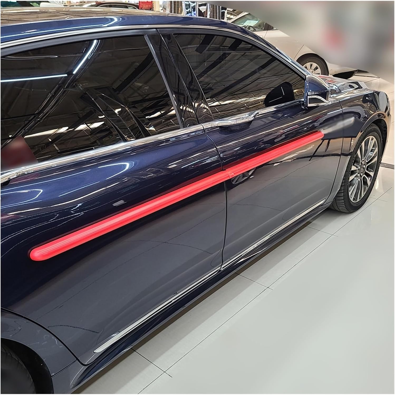 XPLKQXE Door Dent Protector Magnetic Panel Strip for Car, Foldable Door Edge Guards, Door Ding Protectors for 2 Doors, Soft Cushion Fits Aluminum Doors (Color : Red, Size : 4pcs)