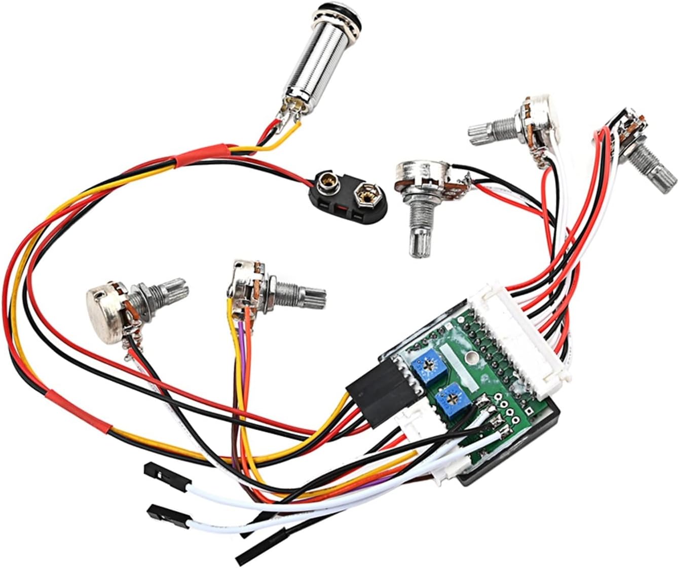 Guitar Wiring Harness Pickup Wiring Harness for Electric Guitar Bass Active Preamp Wiring Harness Parts for Guitar