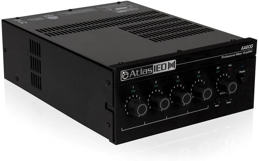 Atlas Sound 60W 4 Input Mixer Amplifier
