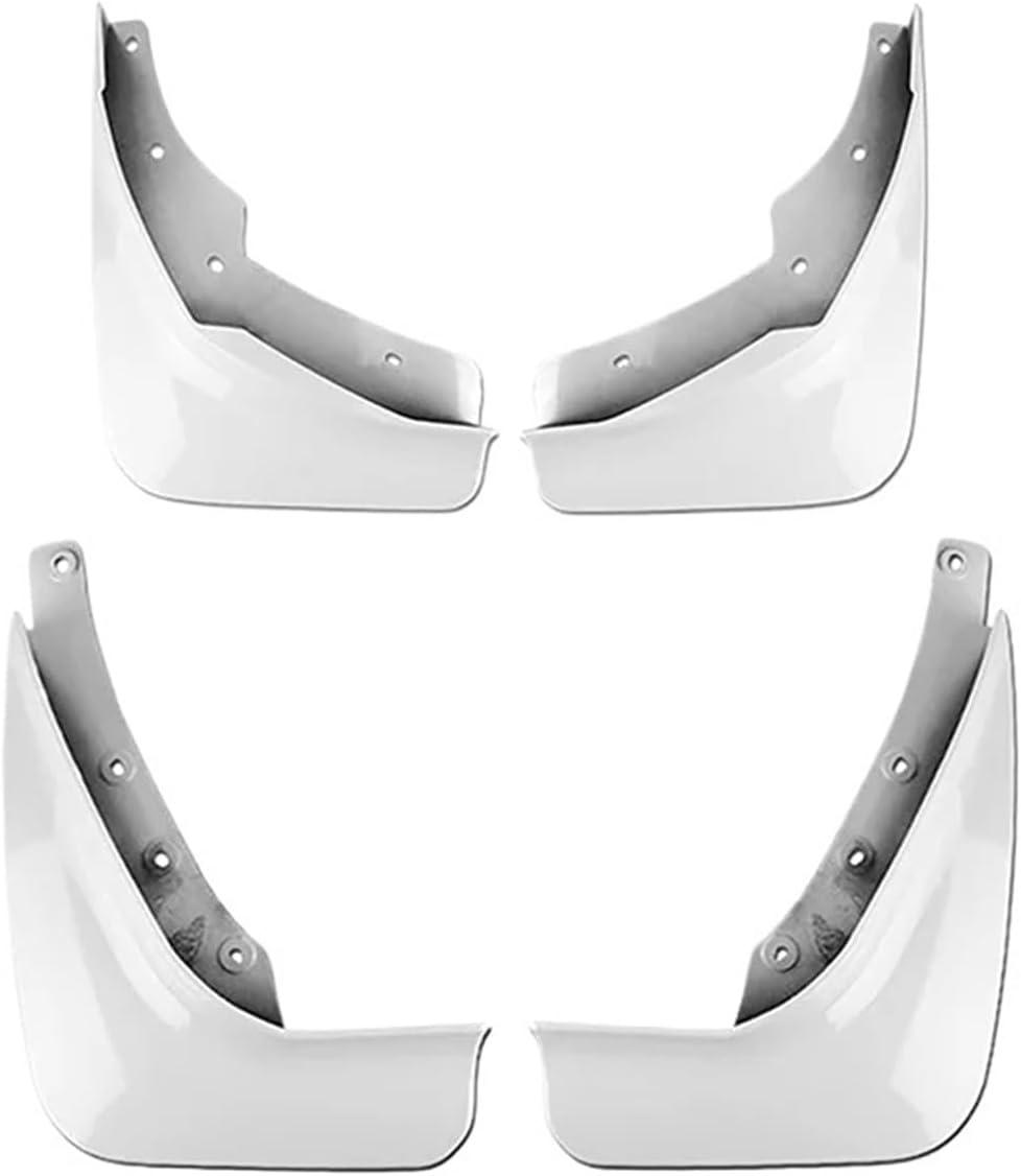 Car Accessories 4Pcs/Set Wheel White Fenders Compatible for Volvo XC60 2018-2023 Front Rear Protection Wheel Mudguards