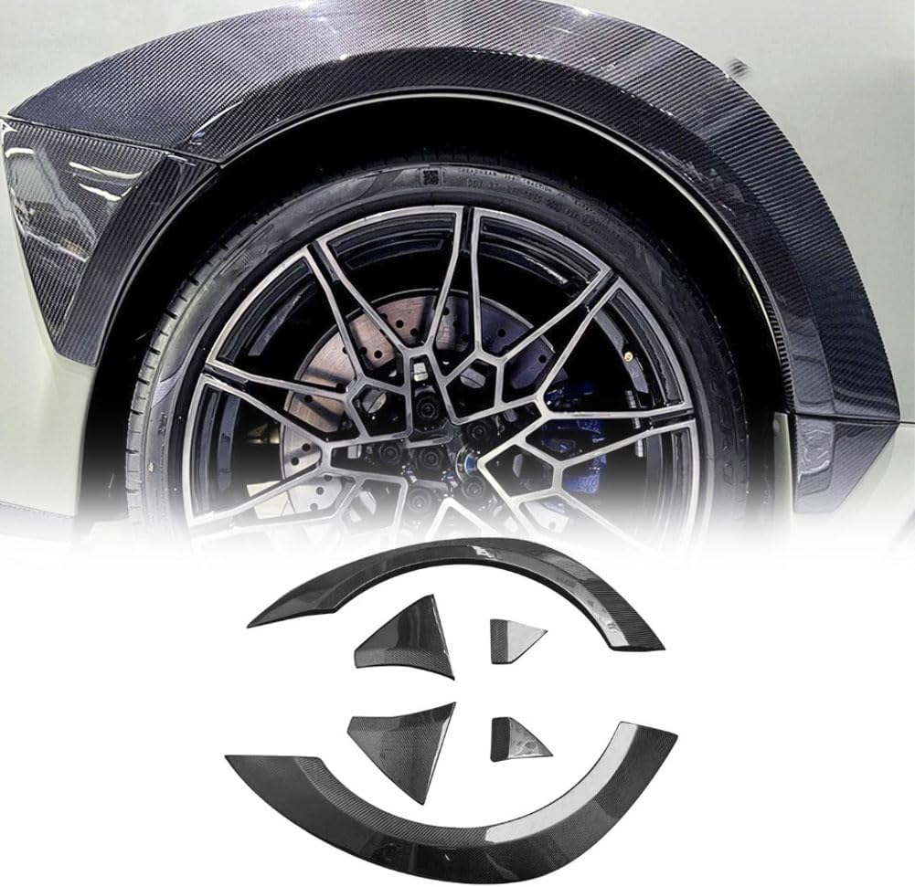 MCARCAR KIT Carbon Fiber Wheel Arch Flares for BMW G87 M2 M3 G80 G81 M4 G82 G83 2021-2024 Car Wheel Eyebrow Arch Trim Lips Fender Flares Protector Factory Outlet