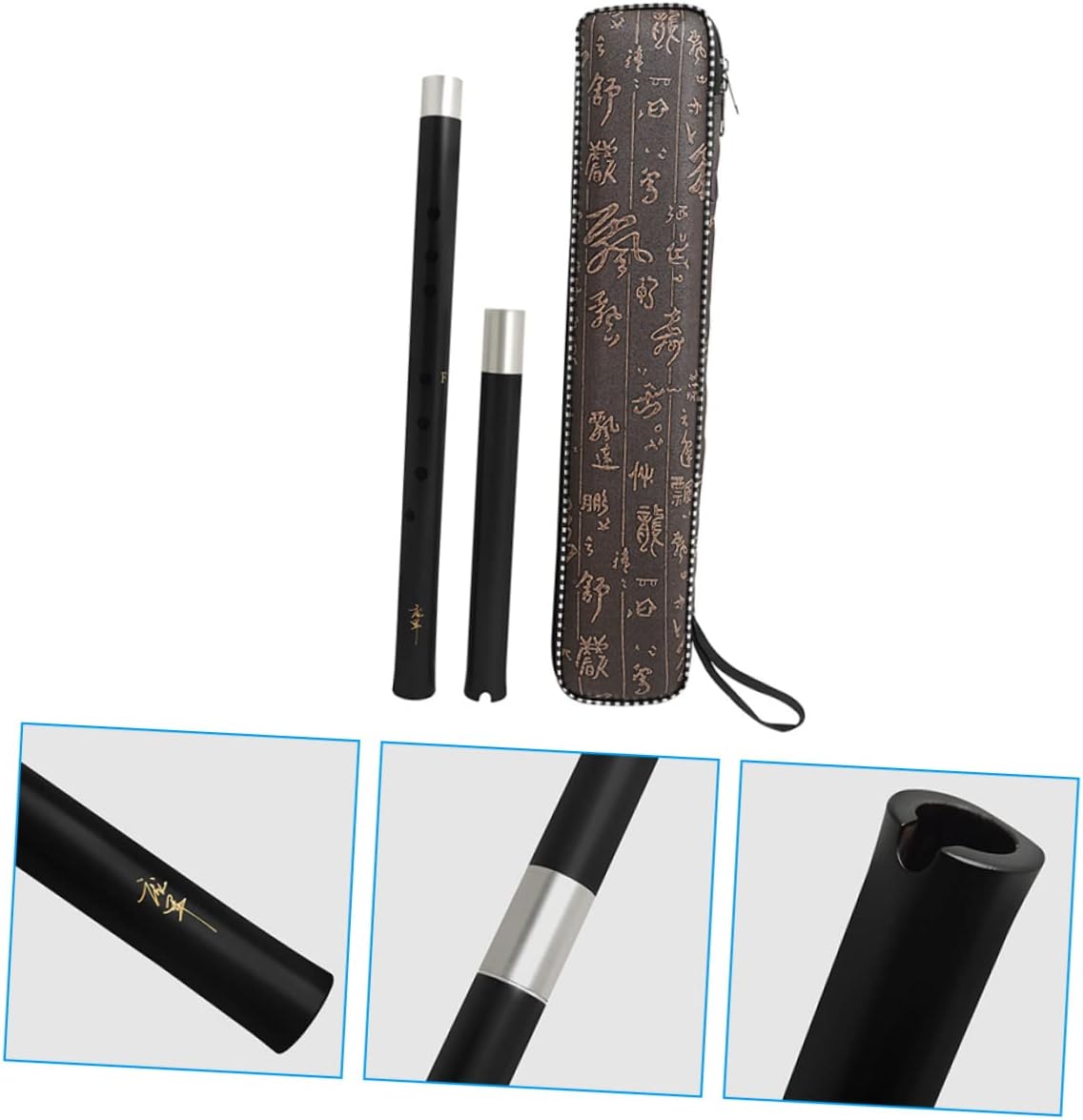Two-section Flute Wind Flute Chinese Bamboo Wood 8 Hole Traditional Chinese Instrument Wood for Beginners Japanese