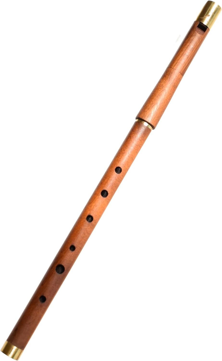 Key of F Wooden Whistle VFC-01 Great Sound Hand Carved Stabilized wood Traditional Folk Wind Instrument Orchestra Flute Unique Woodwind Handmade, Brown wood