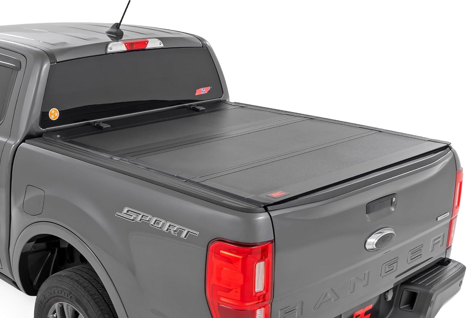 Rough Country Hard Flip Up Truck Bed Cover for Ford Ranger (2019-2023) - Fits 5' (61